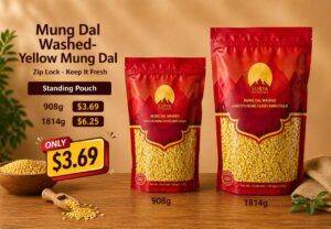 Mung Dal Washed - Yellow Mung Dal